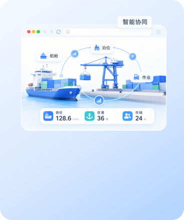 智慧港航运营数据分析示意